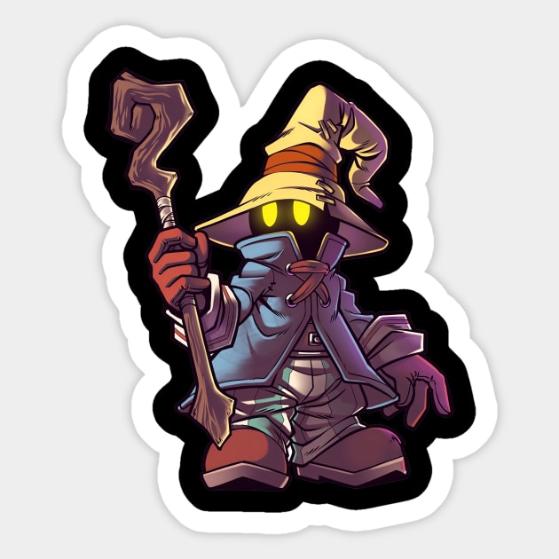 Powerful Black Mage Sticker by SkyfrNight